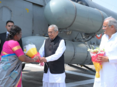 मुख्यमंत्री श्री भूपेश बघेल ने राष्ट्रपति श्रीमती द्रौपदी मुर्मु का बिलासपुर प्रवास के अवसर पर किया आत्मीय स्वागत