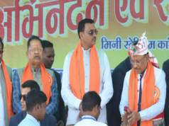 मुख्यमंत्री श्री विष्णु देव साय जशपुर के टांगरगांव में सफाई कर्मचारी कल्याण संघ के अभिनंदन सम्मान समारोह में शामिल हुए