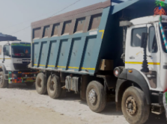 अवैध परिवहन एवं उत्खनन करते पाये जाने पर 4 वाहन जप्त