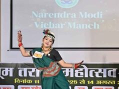 7 साल की आशिका सिंघल ने जीता दिल, झूम तराना महोत्सव में छत्तीसगढ़ी लोकनृत्य में पहला स्थान