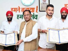 मुख्यमंत्री साय से राष्ट्रपति सम्मान से सम्मानित देवाशीष और मनतृप्त कौर ने की सौजन्य मुलाकात