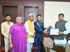 रायपुर : शिक्षा मंत्री श्री गजेन्द्र यादव से श्री ओमप्रकाश सेन ने की सौजन्य भेंट