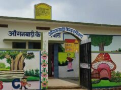 महानगरों के प्ले स्कूल की तरह सुंदर आंगनबाड़ी पहाड़ी कोरवा बस्तियों में….