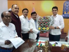 राजस्व मंत्री टंक राम वर्मा से अंबेडकर वेलफेयर सोसायटी के पदाधिकारियों ने की सौजन्य मुलाकात….