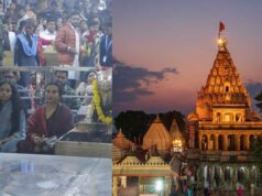 अभिनेत्री दिव्या दत्ता बाबा महाकाल के धाम पहुंचीं, नंदी जी के कानों में की मनोकामना