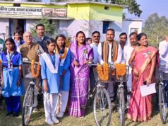 मंत्री श्रीमती लक्ष्मी राजवाड़े ने अजबनगर में सायकल वितरण कर विद्यार्थियों को किया प्रोत्साहित…