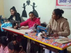 उप मुख्यमंत्री ने सिलाई प्रशिक्षण केन्द्र का किया निरीक्षण