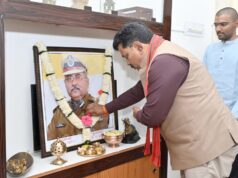उप मुख्यमंत्री विजय शर्मा ने आईपीएस अधिकारी प्रखर पांडेय को दी श्रद्धांजलि….