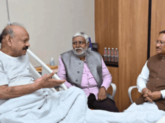 मुख्यमंत्री श्री विष्णुदेव साय ने विधायक श्री भैयालाल राजवाड़े के स्वास्थ्य लाभ की कामना की