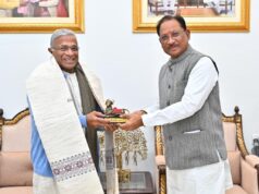 मुख्यमंत्री विष्णुदेव साय से राज्यसभा के उप सभापति हरिवंश ने की सौजन्य मुलाकात….