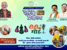 वित्तीय समावेशन पर आधारित ‘दीदी के गोठ’ का छठवां एपिसोड 08 जनवरी को होगा प्रसारित: उपमुख्यमंत्री विजय शर्मा देंगे ग्रामीण महिलाओं को प्रेरक संदेश….