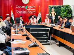 नवा रायपुर में प्रस्तावित चित्रोत्पला फिल्म सिटी के निर्माण के संबध में छत्तीसगढ़ पर्यटन बोर्ड के अध्यक्ष नीलू शर्मा की अध्यक्षता में समीक्षा बैठक आयोजित….