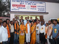 उद्योग मंत्री लखन लाल देवांगन ने मथुरा माली मरार पटेल समाज को दी 10 लाख के सामुदायिक भवन की सौगात….