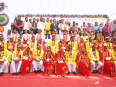 मुख्यमंत्री कन्या विवाह में उपमुख्यमंत्री विजय शर्मा ने घराती बन बारात परघाकर किया सभी का स्वागत….