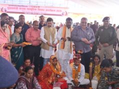 छत्तीसगढ़ सरकार की मुख्यमंत्री कन्या विवाह योजना की सराहनीय पहल- पर्यटन एवं संस्कृति मंत्री राजेश अग्रवाल ने 283 जोड़ों को दिया आशीर्वाद….