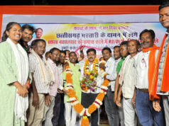 छत्तीसगढ़ सशस्त्र नक्सलवाद से मुक्ति पर उप मुख्यमंत्री विजय शर्मा का हुआ भव्य ऐतिहासिक अभिनंदन…..