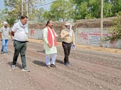 उप मुख्यमंत्री अरुण साव ने निर्माणाधीन सड़क का किया निरीक्षण…..