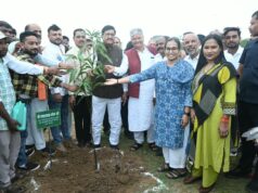 मोर गांव मोर पानी महाअभियान के तहत बृहद वृक्षारोपण कराया गया