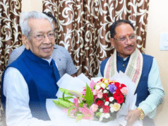 मुख्यमंत्री विष्णु देव साय ने छत्तीसगढ़ के पूर्व राज्यपाल विश्वभूषण हरिचंदन से की सौजन्य भेंट…