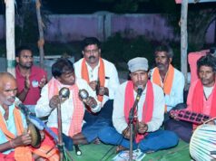 माता की भक्ति में रमे उप मुख्यमंत्री विजय शर्मा, हाथों में मंजीरा लेकर ग्रामीणों के साथ गाए जसगीत….